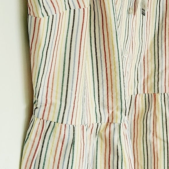 NWT LANE BRYANT White Multi Striped Button-Front Lined Cami Top Size 22 - Picture 12 of 13